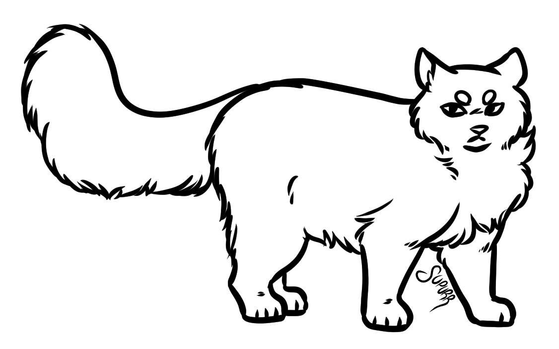 f2u fluffy cat base by supurrnovae on DeviantArt