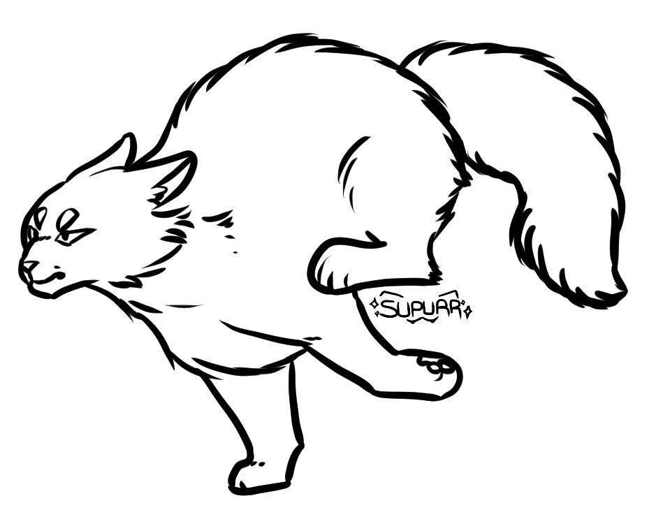 f2u fluffy cat base by supurrnovae on DeviantArt