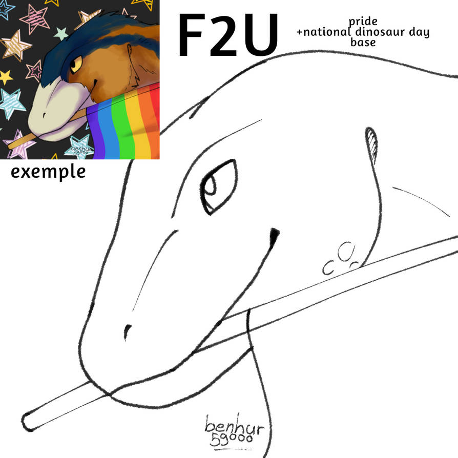 F2u raptor pride base (read desc to download) by KingSoot on DeviantArt