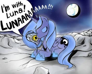 [My Little Pony] Luna and Space Core -Colored-