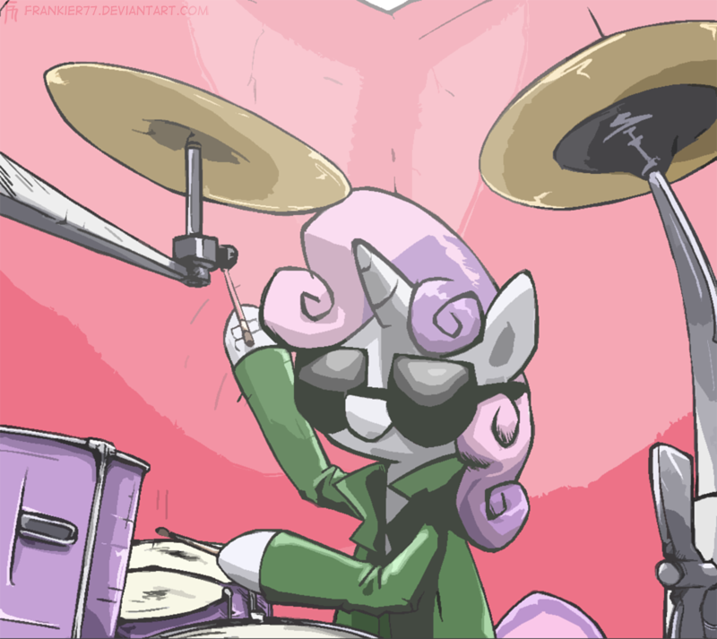 [Request] Sweetie Belle plays Drums