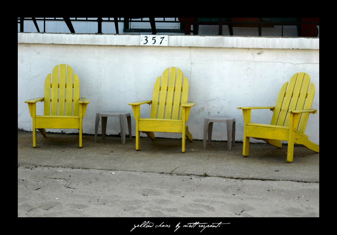 yellow chairs