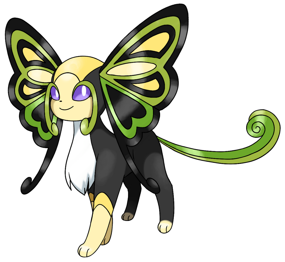 Hunneon New Eeveelution / Bug Type (fan made) by Kiiro-nee-san on DeviantArt