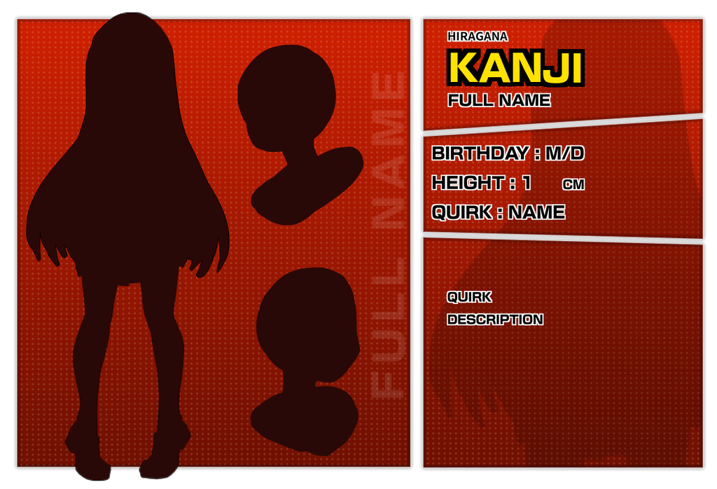 Bnha Oc Template (free to use) by Kiiro-nee-san on DeviantArt