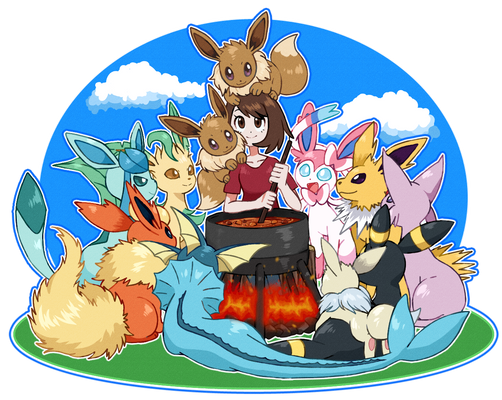 Pokemon Camping with the Eeveelutions