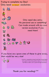 Trying to fill my violet pokedex
