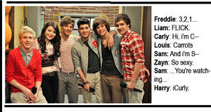 One Direction on iCarly