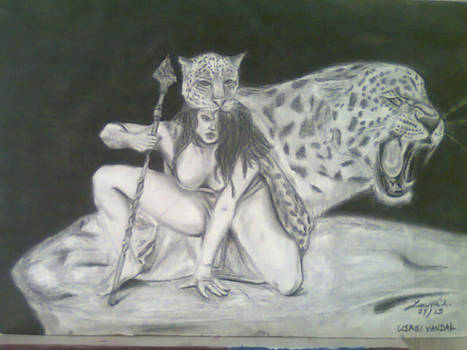 Jaguar warrior woman