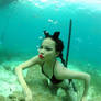 Catwoman underwater