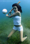 Underwater Baseball by underwatermeister