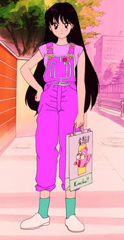 Rei Hino in custom overall suit