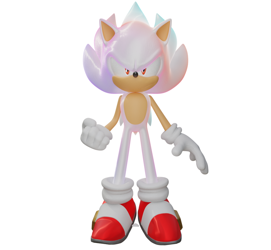 Hyper Sonic Render by mariosonic2520 on DeviantArt