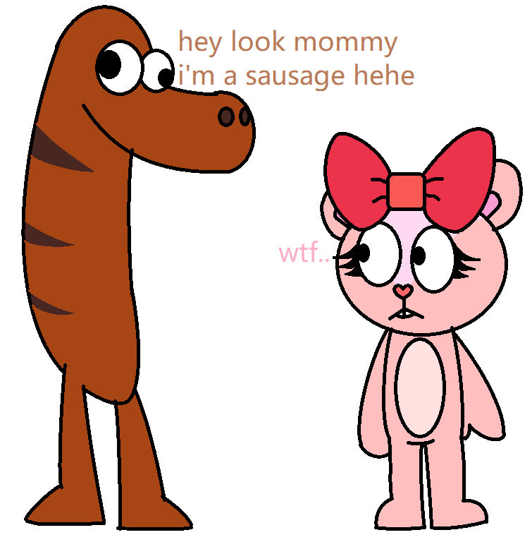 Lumpy is 100% sausage by GoldAstr0id on DeviantArt