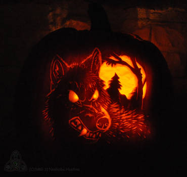 Werewolf Jack O' Lantern