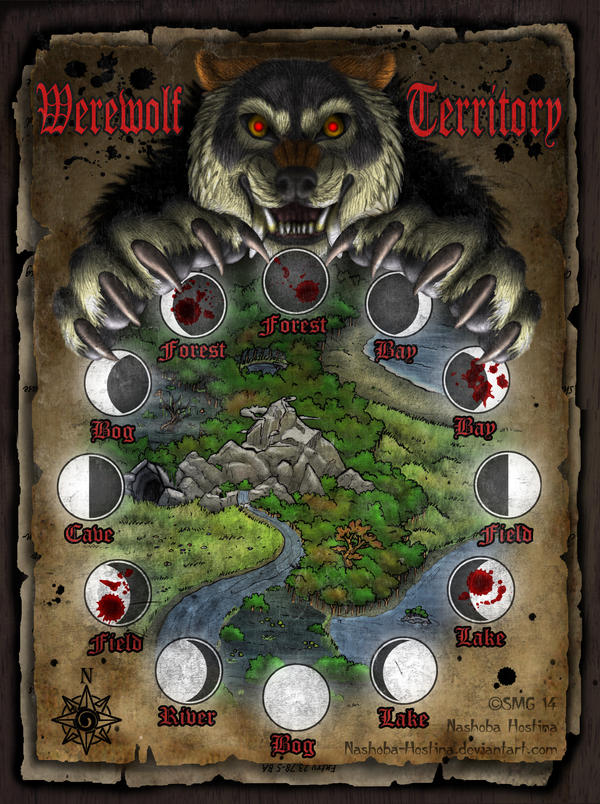 Warewolf Map Werewolf Territory (Prediction Magic) by Nashoba-Hostina on DeviantArt
