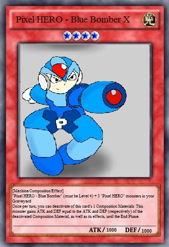 Pixel HERO - Blue Bomber X