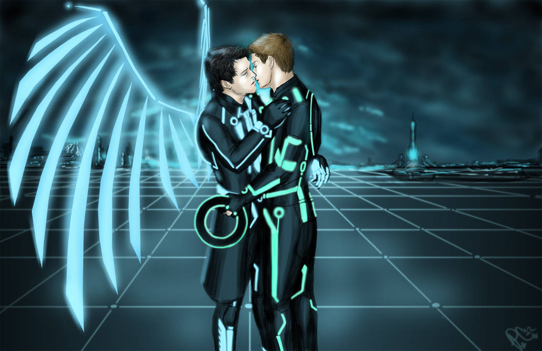 destiel - TRON au by moloko-plus