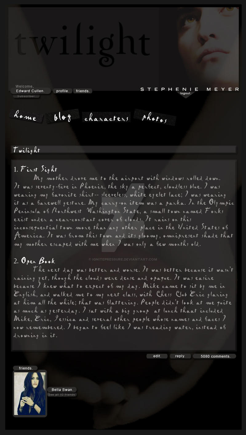 Twilight Layout by ignitepressure on DeviantArt