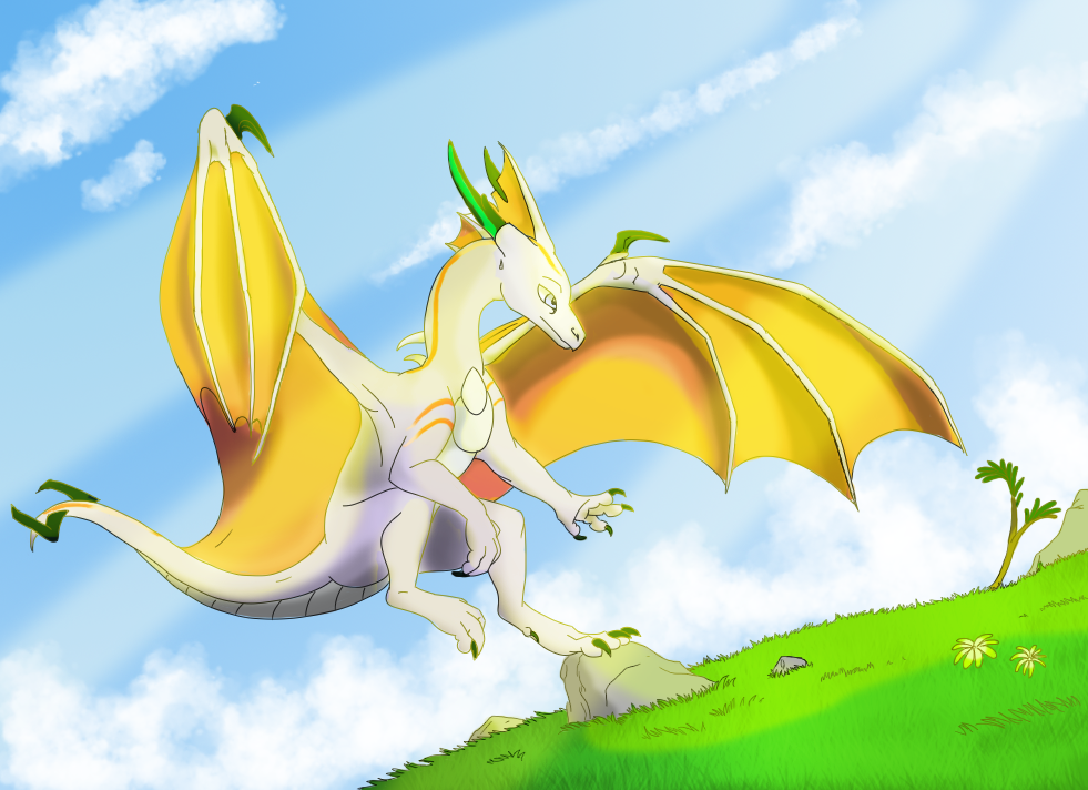 Just Flying Around (Sketch by Fourth-Star)