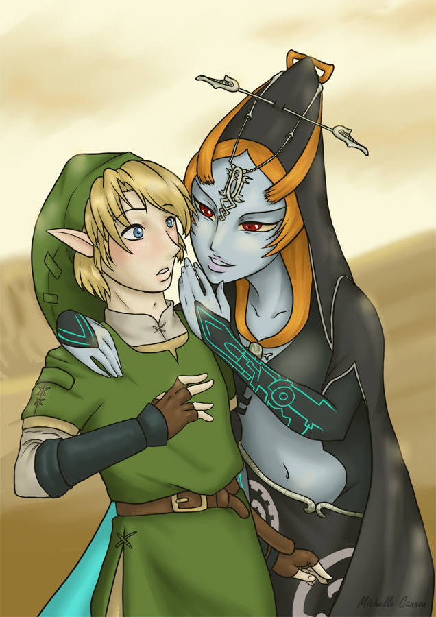 Link and Midna.