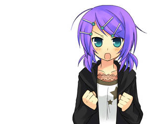 Kagamine Rin with purple hair