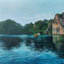 Halong Bay Vietnam - Acrylic Painting
