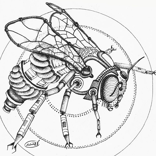 Steampunk bee by Malvadali Steampunk bee by Malvadali