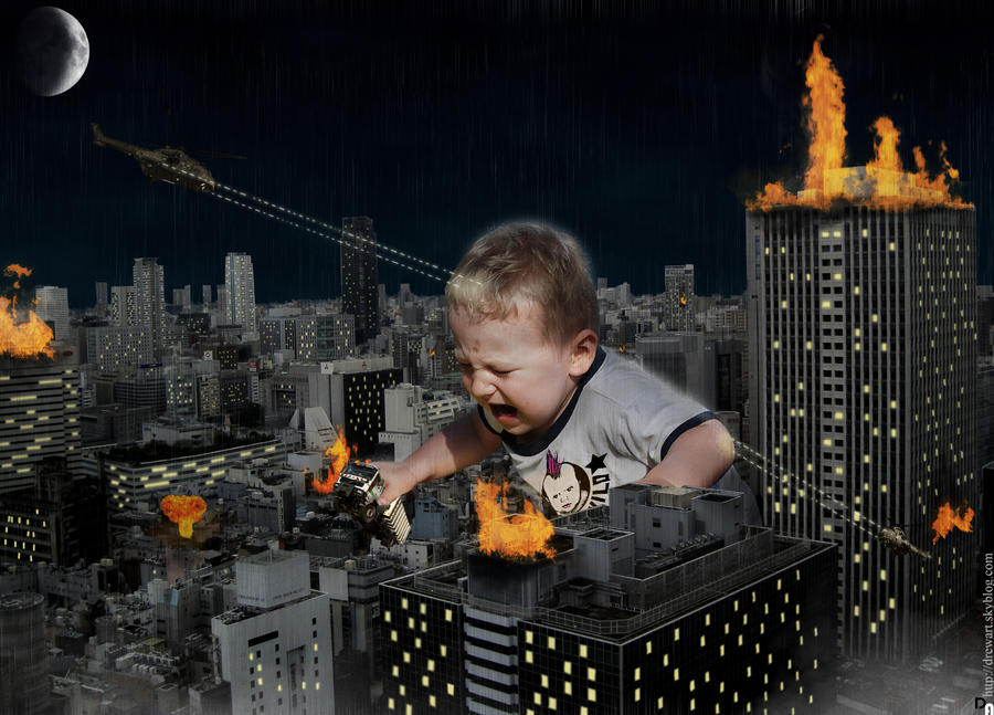 Babyzilla Rampage Babyzilla by spiderlord on DeviantArt