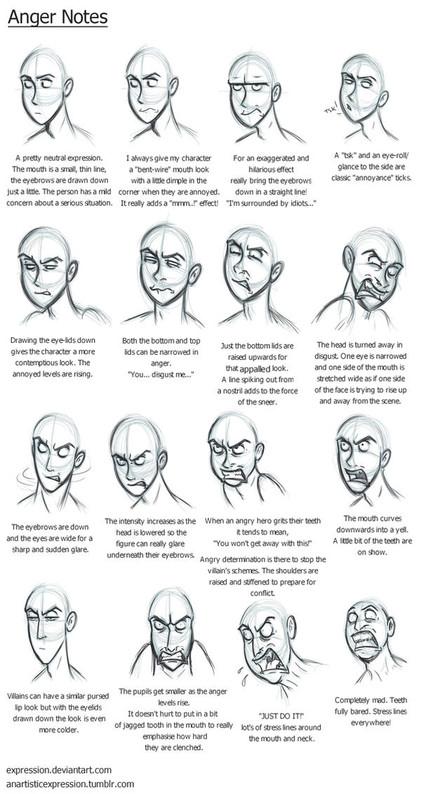 Anger Python Outline Draw Anger Notes by Expression on DeviantArt