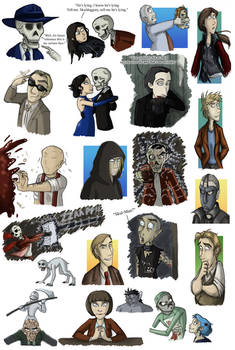 Skulduggery Pleasant Doodles in Colour