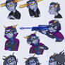 Homestuck Characters: Tavros, Eridan and Feferi