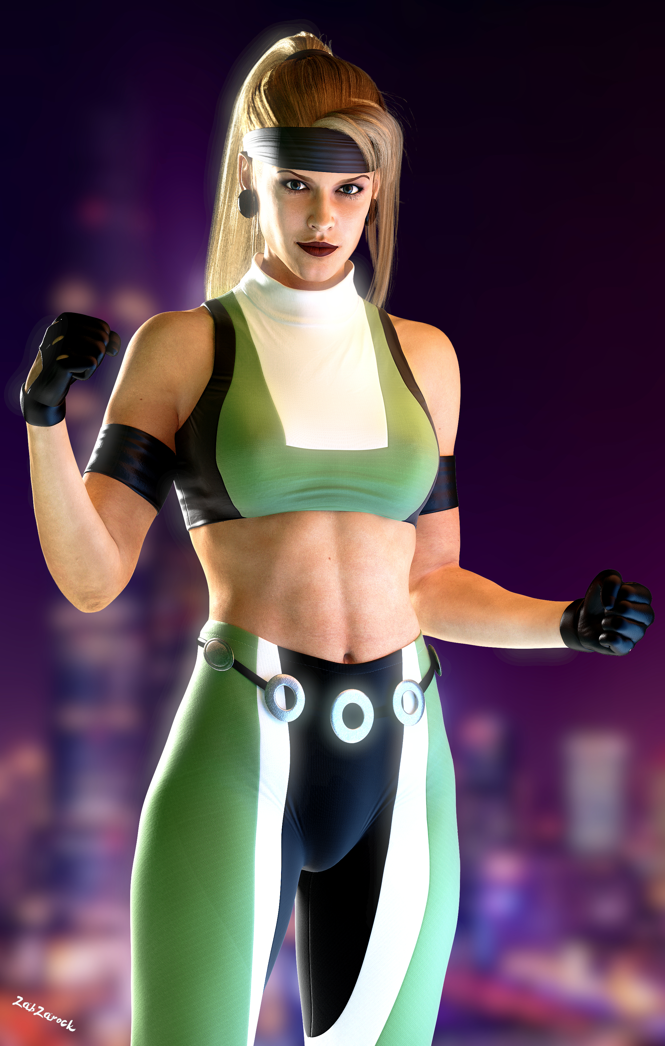 Sonya Blade - Mortal Kombat 4 by ZabZarock on DeviantArt