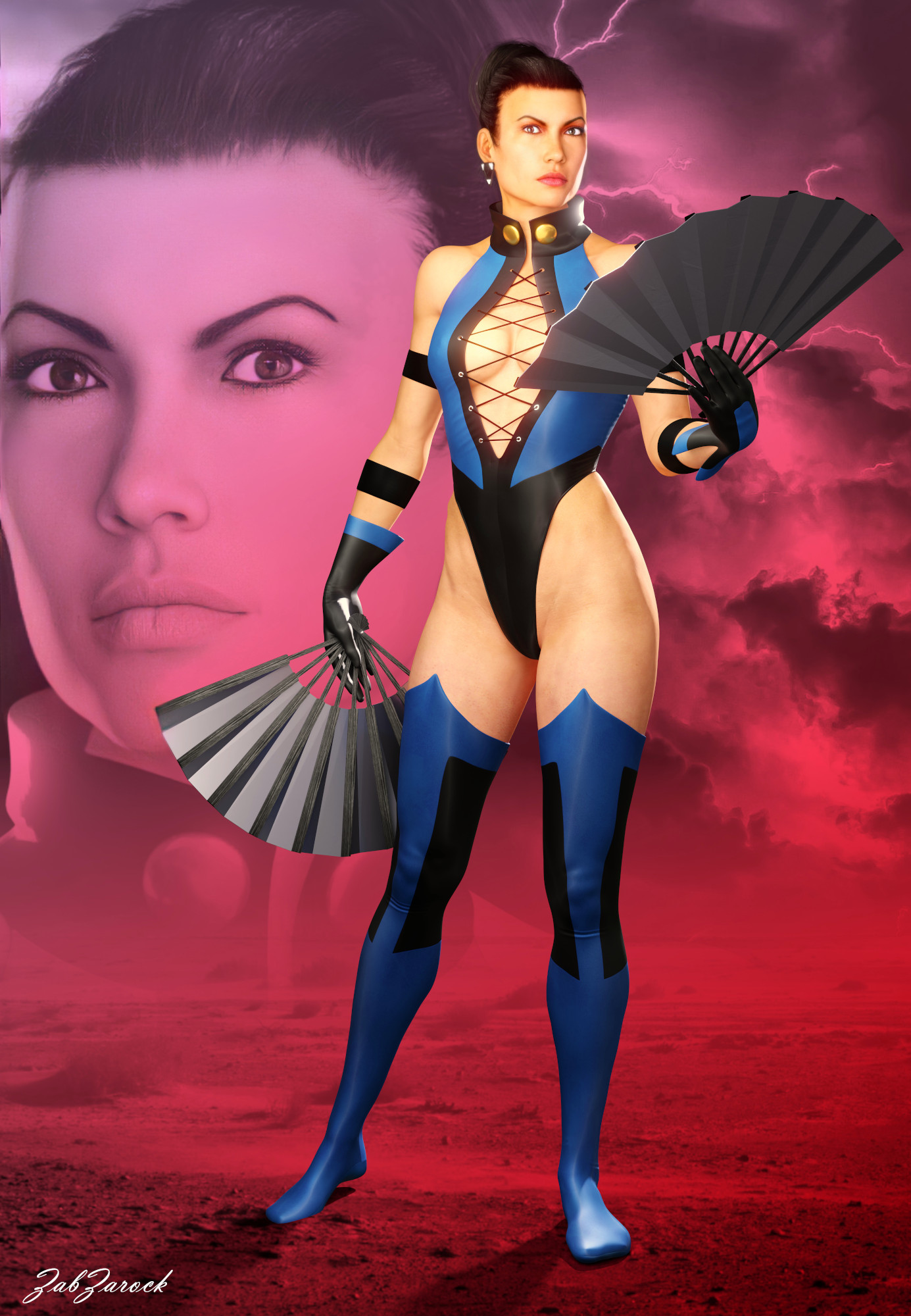 MK Art Tribute: Kitana from Mortal Kombat 4/Gold