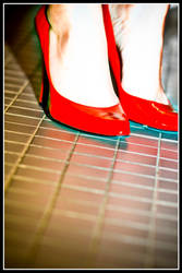 red shoes