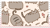 pusheen cat stamp by noragumies
