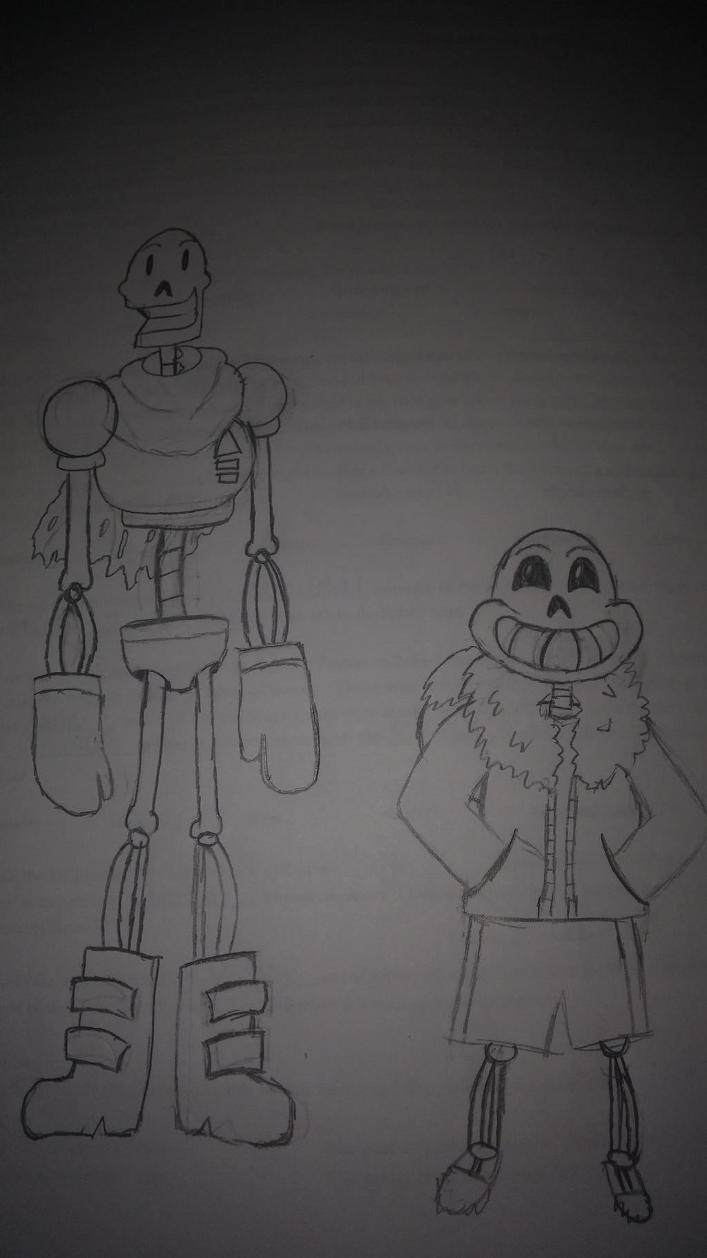 Papyrus Rig Sans and Papyrus by bluecatgames on DeviantArt