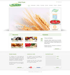 Homepage for company's food business