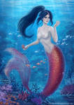 Commission: Mermaid Katy by ARiA-Illustration
