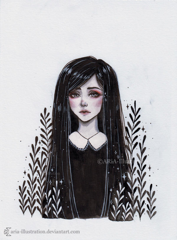 Day1 Inktober by ARiA-Illustration