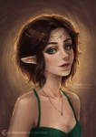 Commission OC portrait by ARiA-Illustration