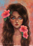 Hibiscus by ARiA-Illustration
