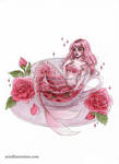 Rose tea by ARiA-Illustration