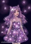Starry dress by ARiA-Illustration