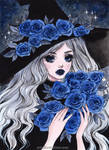 Blue Roses by ARiA-Illustration