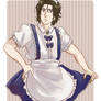 dr. kenzo tenma in a maid costume