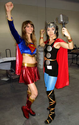 Supergirl and Thor