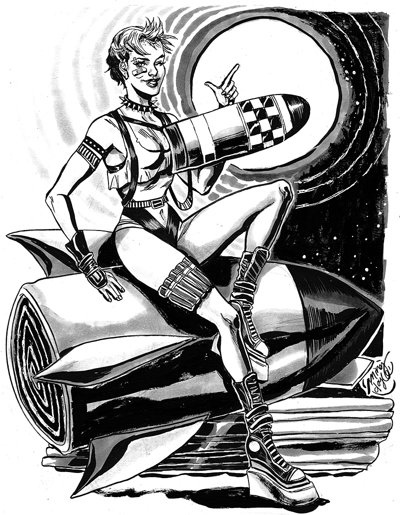 Boston Comic Con pre-commission, Tank Girl pinup