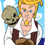 Guybrush and Murray - Monkey Island 3