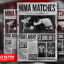 MMA / Boxing Showdown Old Newspaper Template PSD