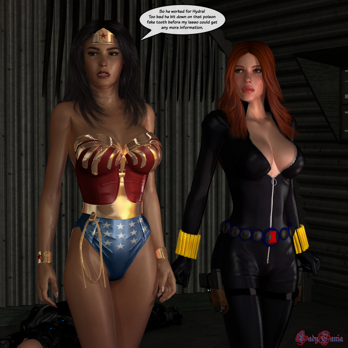 Black Widow and Wonder Woman